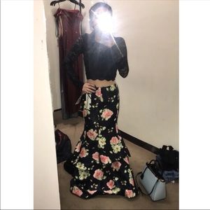 Two-piece Prom Dress Mermaid Bottom